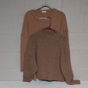 Bundle Deal, Women's Long Sleeve Sweater and Top, Medium